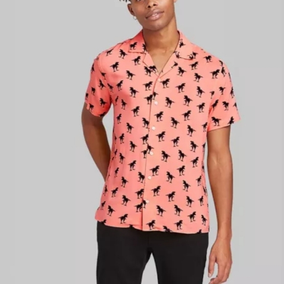 T rex button up shirt Clearance